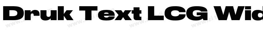 Druk Text LCG Wide M字体转换